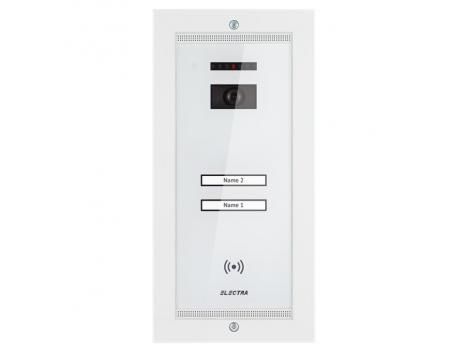Panou video smart alb 4 fire incastrabil pentru 2 familii Electra VPM.2FR02.ELW04