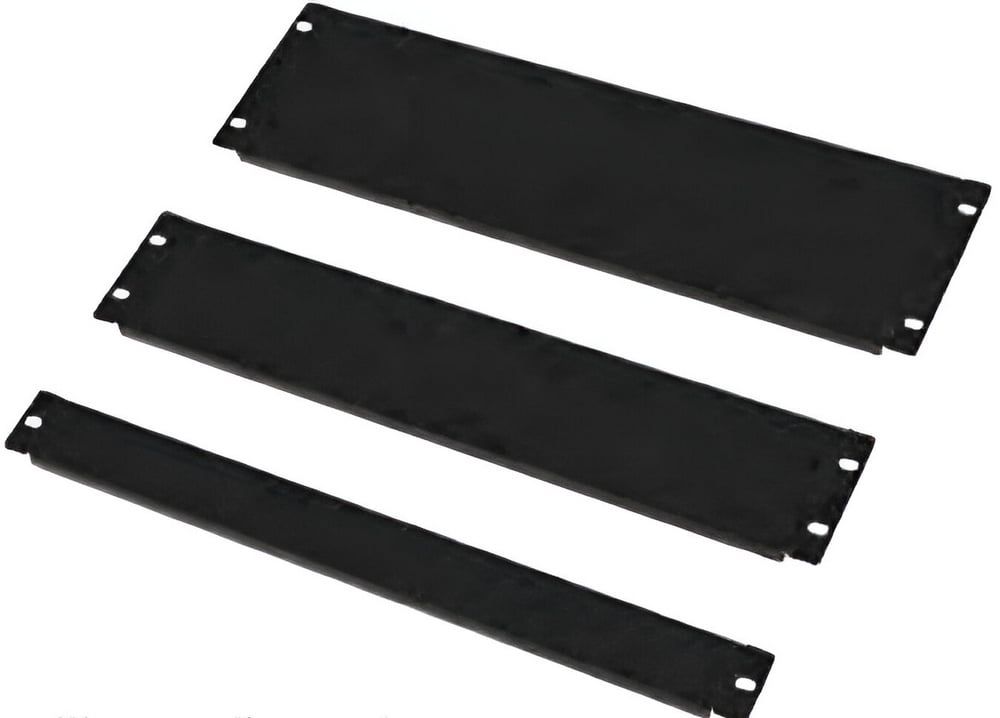 Panou obturator metalic 3U, standard rack 19 inch, otel SPCC 1 mm, negru, SAF-BLINDPANEL3U