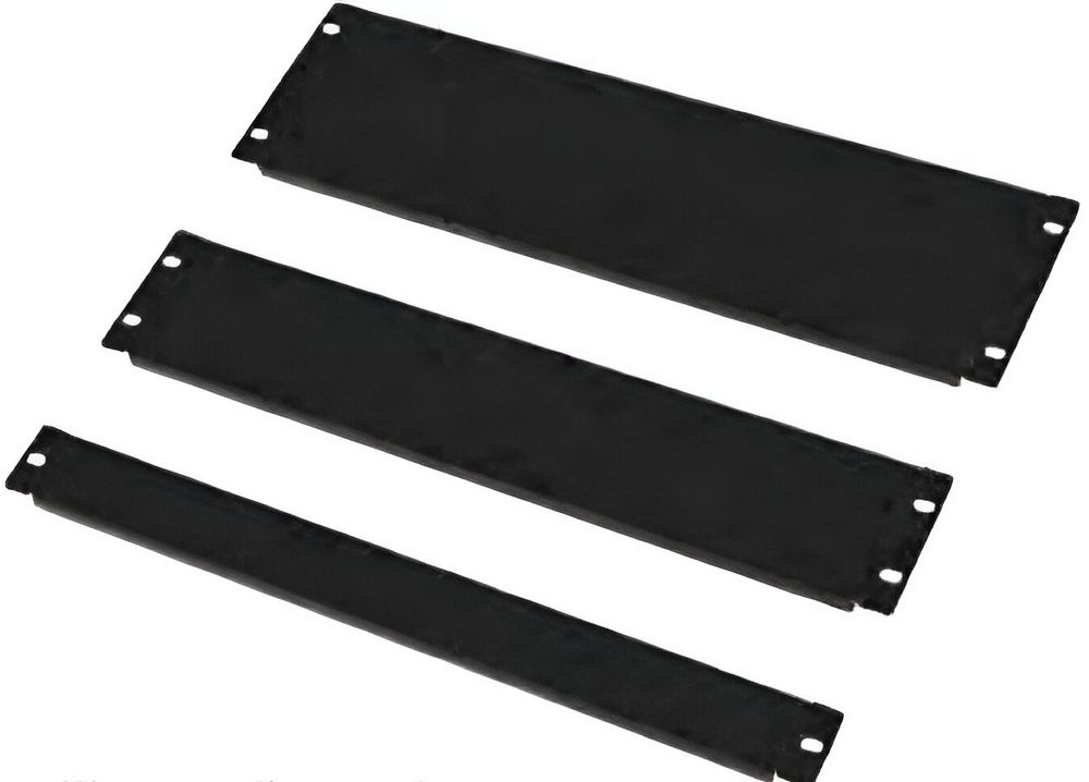 Panou obturator metalic 4U, standard rack 19 inch, otel SPCC 1 mm, negru, SAF-BLINDPANEL4U