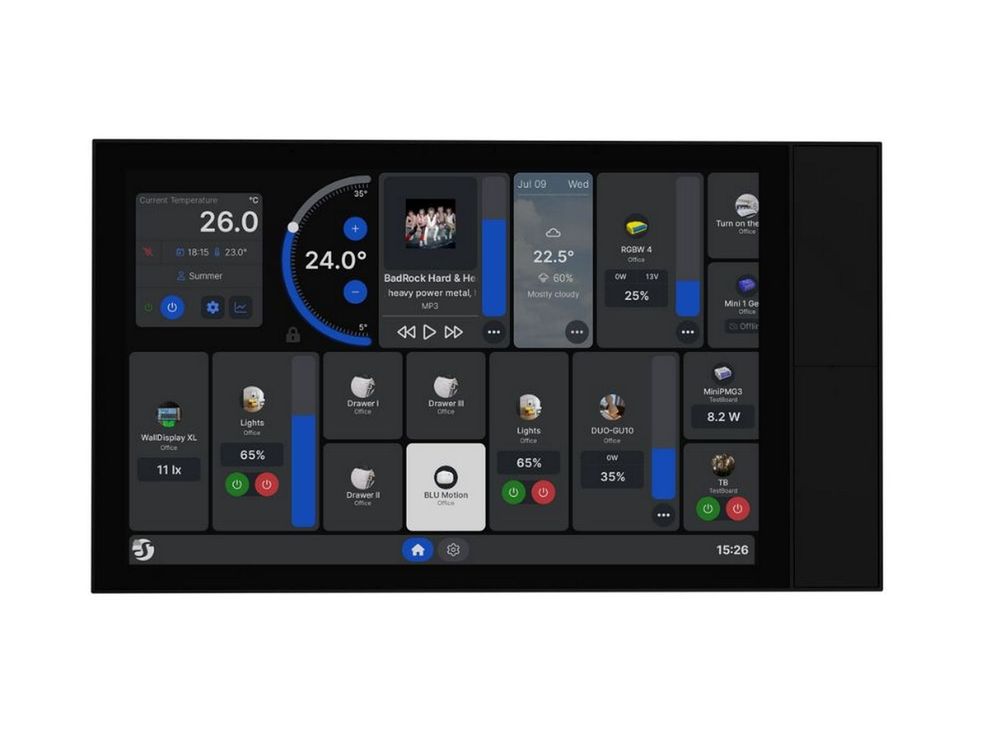 Panou de control cu touchscreen Shelly ALL-KAP-WDXL-B, Wi-Fi, Bluetooth, ecran 10.1 inch, aplicatie mobila