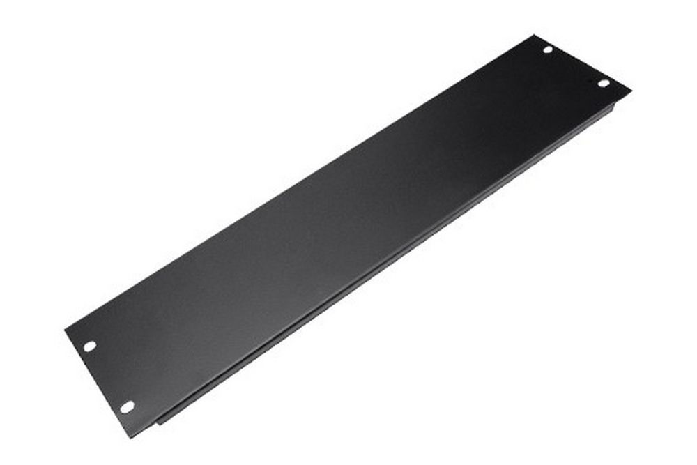 Panou fals 3U pentru rack 19”, dimensiuni 483x133 mm, otel, negru, Safer SAF-BP-3U