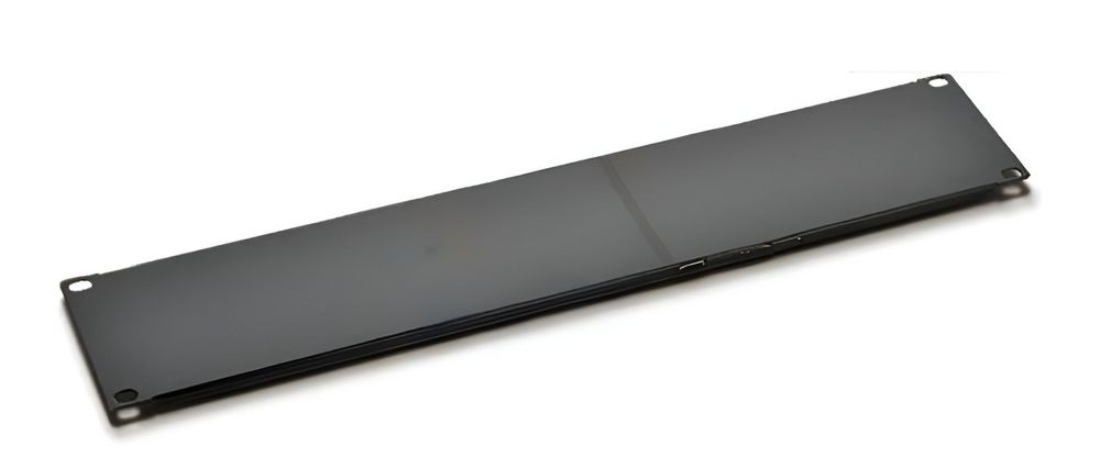 Panou montaj 2U pentru rack 19”, dimensiuni de 482x88, negru, Safer BLINDPANEL 2U