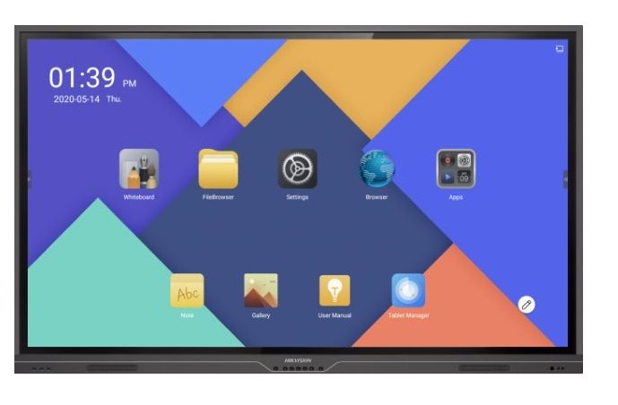 Tabla interactiva smart wifi 75 inci 4K cu Anroid Hikvision DS-D5175TS/P(B)