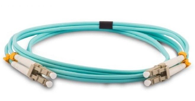 Patch cord fibra optica multimode Braun Group, LC-LC, duplex, OM3, LSZH, turcoaz, 10m, MMD-LCLC-OM3-10