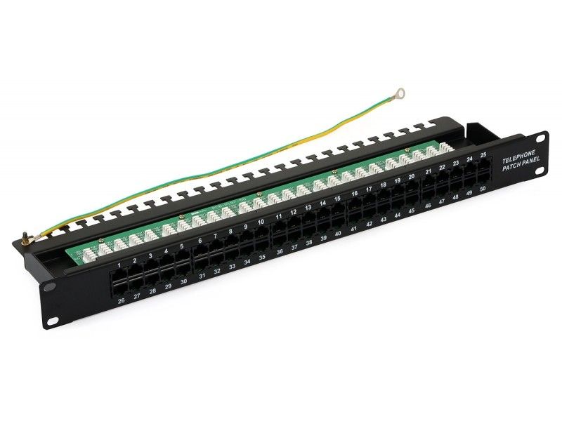 Patch Panel 50 porturi telefonie Rackabil CAT3
