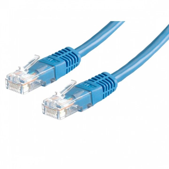 Patchcord S/FTP Cat6a, 27AWG, cupru, lungime 0.5m, albastru, Gembird PP6A-LSZHCU-B-0.5M