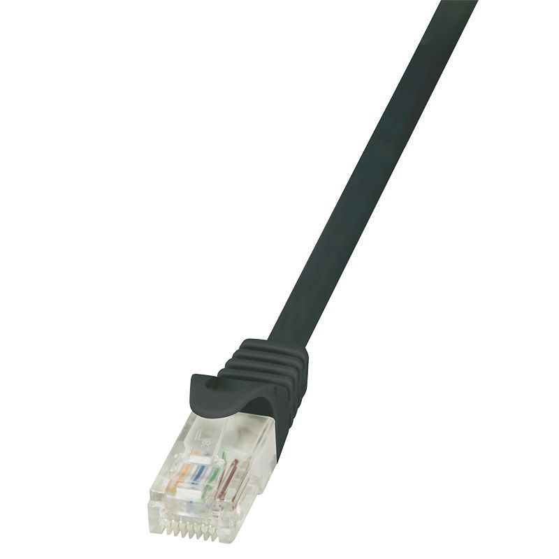Patchcord, Cat6, cupru-aluminiu, 1 m, negru, AWG24, LogiLink, CP2033U