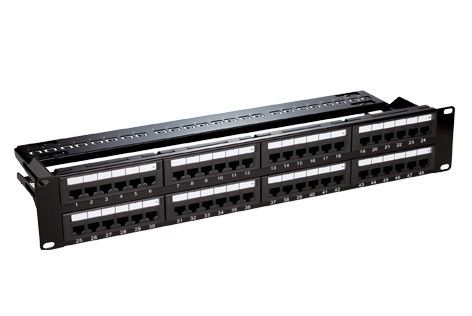 Patch panel 2U, 48 de porturi RJ45, UTP cat6, 150VAC 1.5A, ASYTECH Networking ASY-PP-UTP6-48