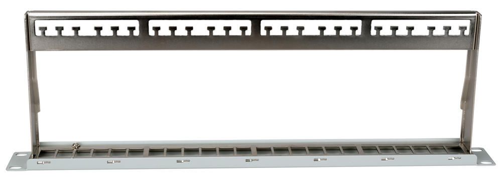 Patch Panel rackabil 19 inch, 24 porturi, alb, Schrack, HSER0240GS