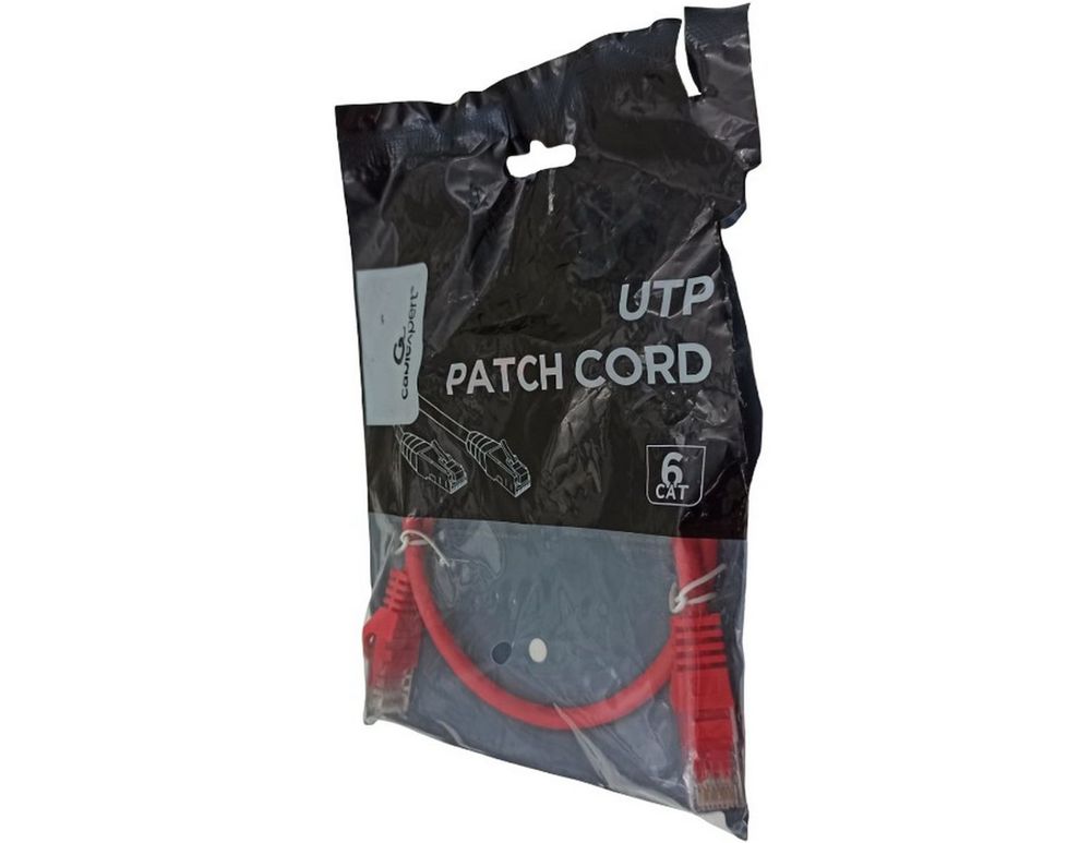 [RESIGILAT] Patchcord retea CAT6 0.5M Rosu, PP6U-0.5M/R-R1
