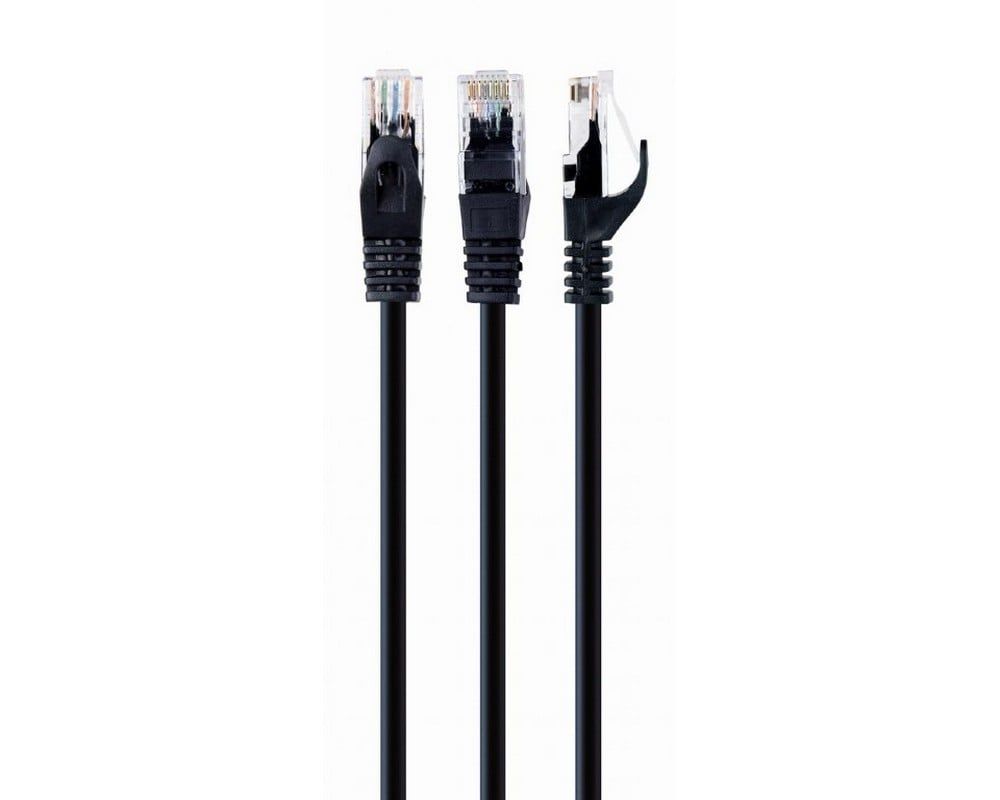 Patchcord retea CAT6 3M negru, PP6U-3M/BK