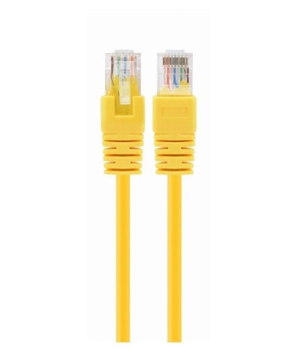 Patchcord UTP CAT5e 0.25m, Galben, 2 mufe RJ-45, SP-PT-CAT5-0.25M-Y