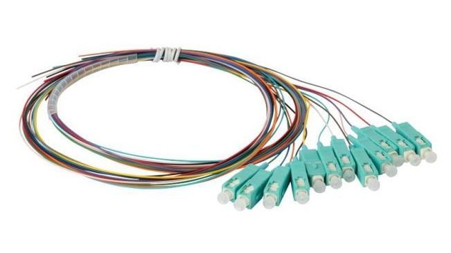 Pigtail bundle fibra optica PB-SC-OM3-1.5, set 12xSC, multimode OM3 50/125, 0,9mm, LSZH, 1,5m