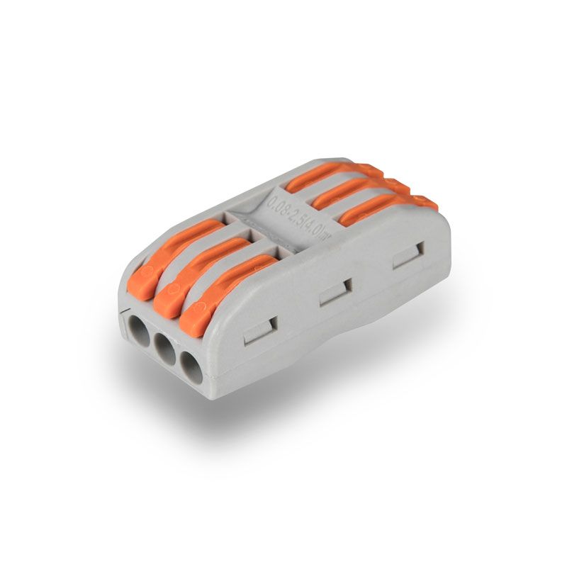 Conector 3 poli pentru doza 0,08 - 2,5mm portocaliu, PCT-2-3-ORANGE