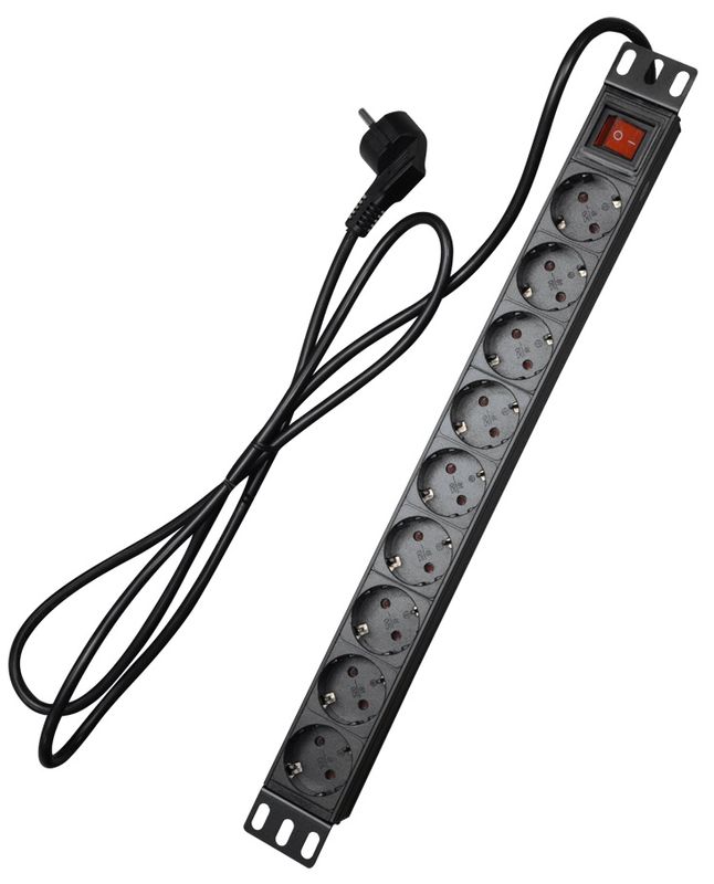 Priza PDU 9 posturi cu intrerupator 16Ah 9P1U