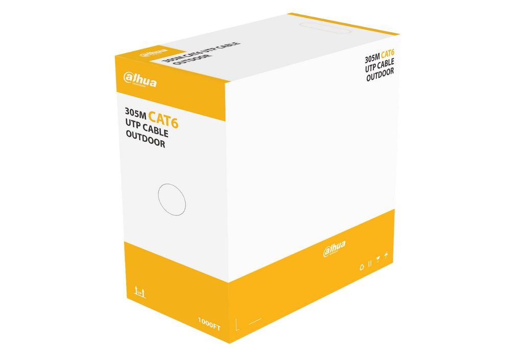 Cablu UTP CAT6, Conductor cupru, 23 AWG, 305m, Dahua PFM920-6U