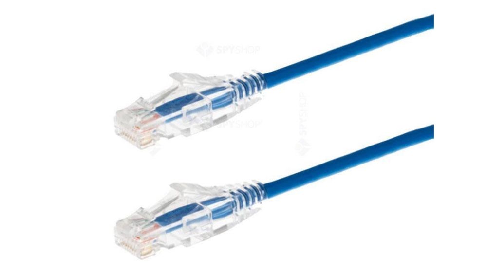 Patch Cord Dahua PFM972-6U-15-S, RJ45, UTP Cat6, 15 m, cupru OFC, 24 AWG