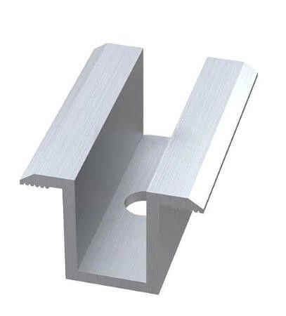 Suport central din aluminiu pentru panouri solare 50x25 mm, FIX50X25X20-M