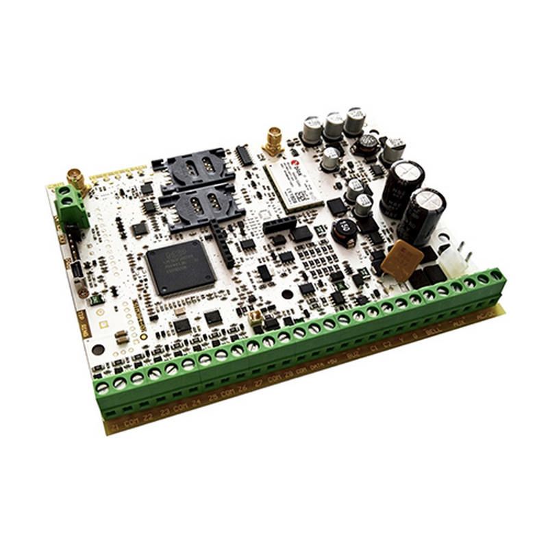 Placa de comanda pentru centrala de alarma hibrida wireless/cablata GSM/GPRS, 868 MHz, max 144 zone, Eldes ESIM384PCB