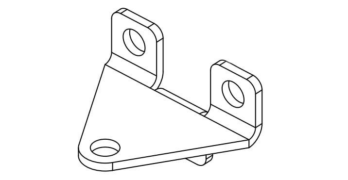 Placuta metalica de fixare pentru automatizarile Comunello RAM, RG20489Z