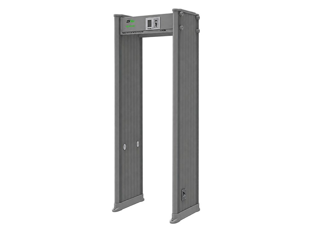 Poarta detectie metale ZKTeco, 18 zone, LCD 3.5 inch, software PC, TCP/IP, telecomanda, IP65, MD-AMD1800-PRO