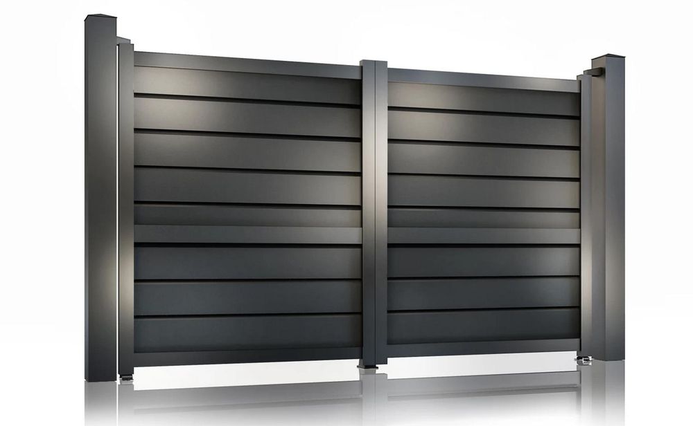 Poarta auto batanta Baldur Virtuoso, 3000x1800mm, aliaj aluminiu, gri antracit, cu accesorii, 50-826/7016