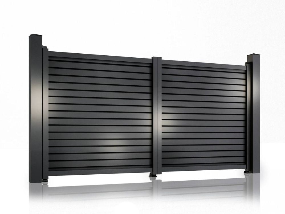 Poarta auto batanta Jaluzea Virtuoso, aluminiu, 3500x1800mm, gri antracit, 50-887/7016