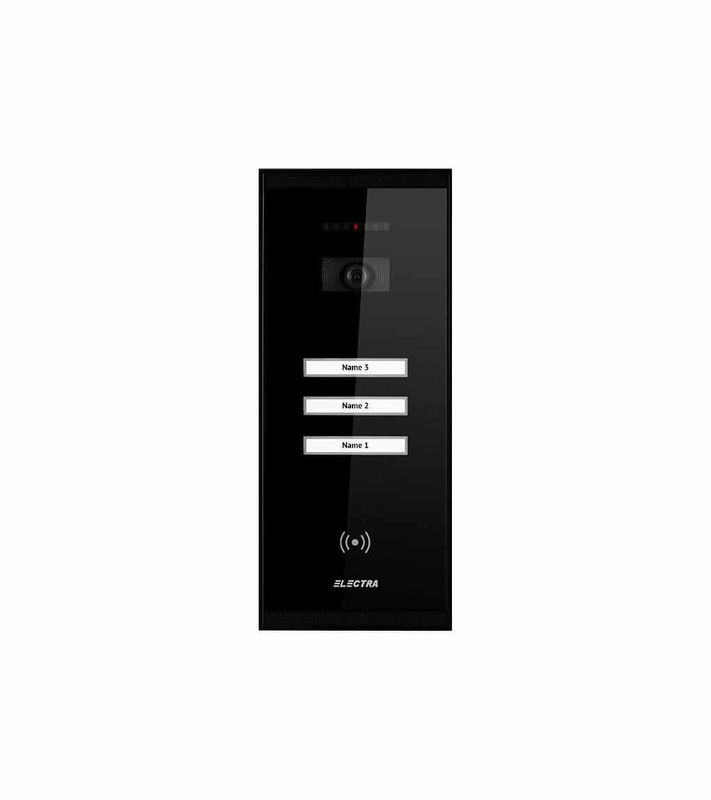Post de exterior 3 familii, RFID, culoare neagra, Electra APM.3FRO2.ELB