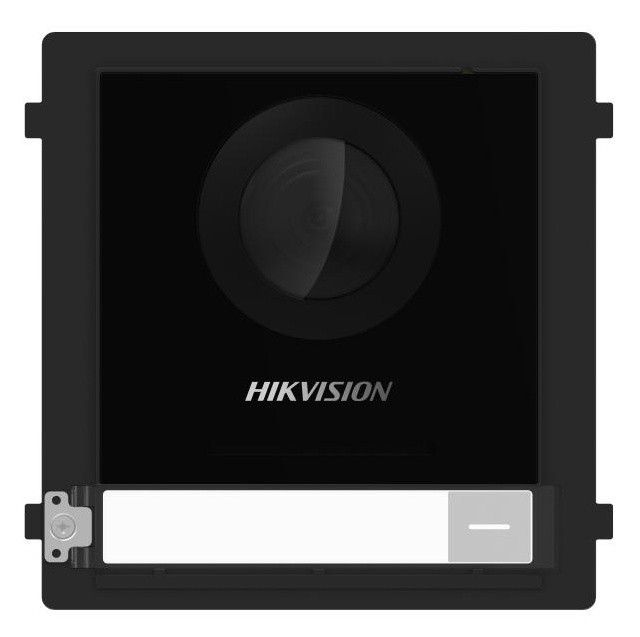 Videointerfon modular TCP/IP Hikvision DS-KD8003-IME1(B), camera fisheye 2MP, IR, buton apel, control 2 yale, PoE, IP65, configurare web