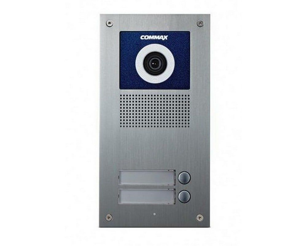 Post de exterior pentru videointerfon Commax, 4 fire, 2 familii, montaj ingropat, DRC-2UC