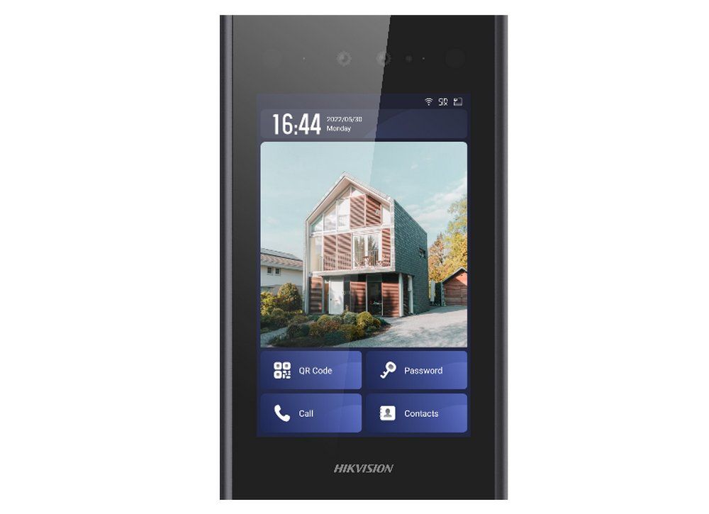 Post de exterior pentru videointerfon IP, 2 MP, touch, recunoastere faciala, Hikvision, DS-KD9403-E6
