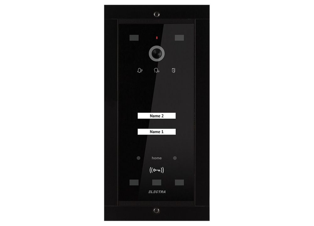 Post de exterior pentru videointerfon, smart, 4 fire, 2 familii, montaj ingropat, Electra, VPM.02F03.ELBH4