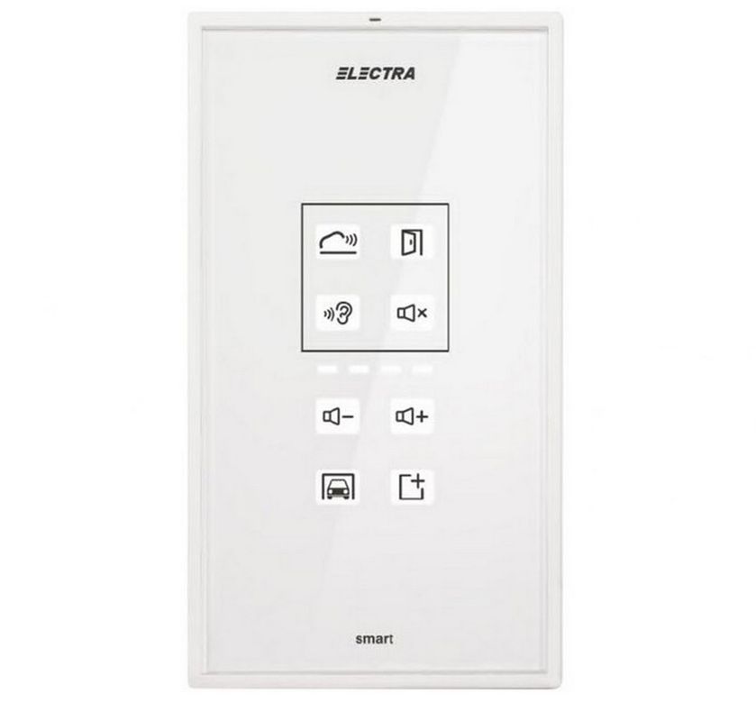 [RESIGILAT] Post suplimentar de interior audio, Electra, Alb, taste touch iluminate,  sticla securizata, ATM.0S403.ELW04-R