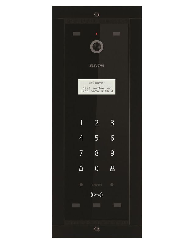 Post exterior videointerfon, blocuri 255 apartamente, ingropat, negru, Electra expert, VPM.0BF03.ELBE5