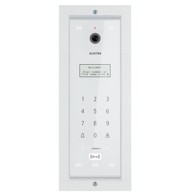 Post exterior videointerfon, blocuri 40 apartamente, alb, ingropat, Electra, VPM.0BF03.ELWU4