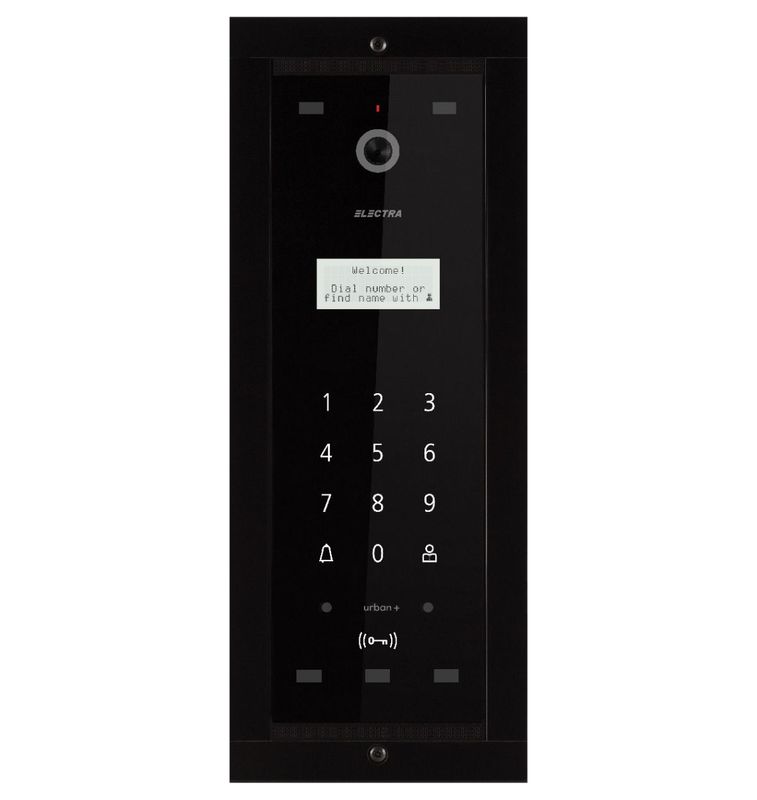 Post exterior videointerfon, blocuri 40 apartamente, negru, ingropat, Electra, VPM.0BF03.ELBU4