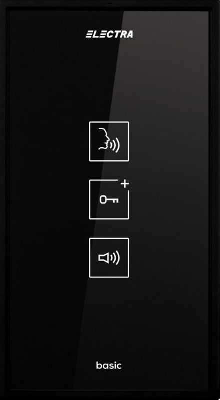 Post de interior audio Electra IA.04N, compatibil cu instalatii analogice, tastatura touch iluminata, carcasa ABS, negru