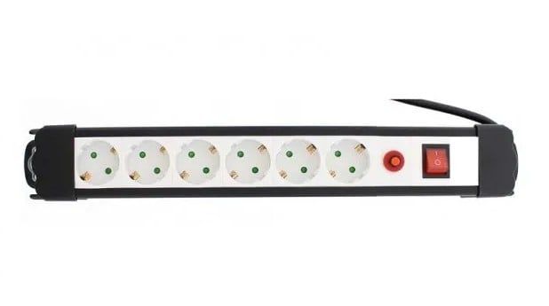 PRELUNGITOR cu 6 prize, lungime de 5 metri si protectie 10A PRP6C5M