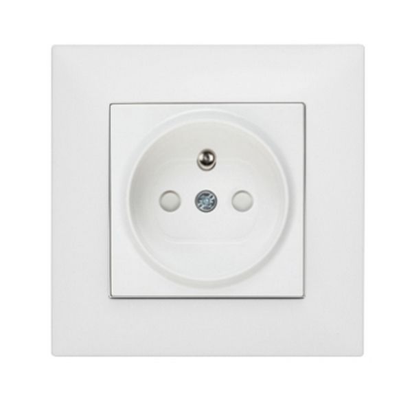 Priza Schrack completa de tip pin PE, protectie copii, conexiune cu surub, EV106152