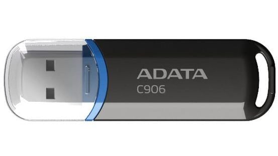 Stick memorie USB 32GB ADATA C906, AC906-32G-RWH, USB 2.0, capac atasat, negru