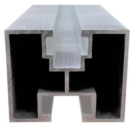 [RESIGILAT] 3 Profile aluminiu pentru montaj panou solar Al 40x40-3X-R - Lungime 3.3 metri