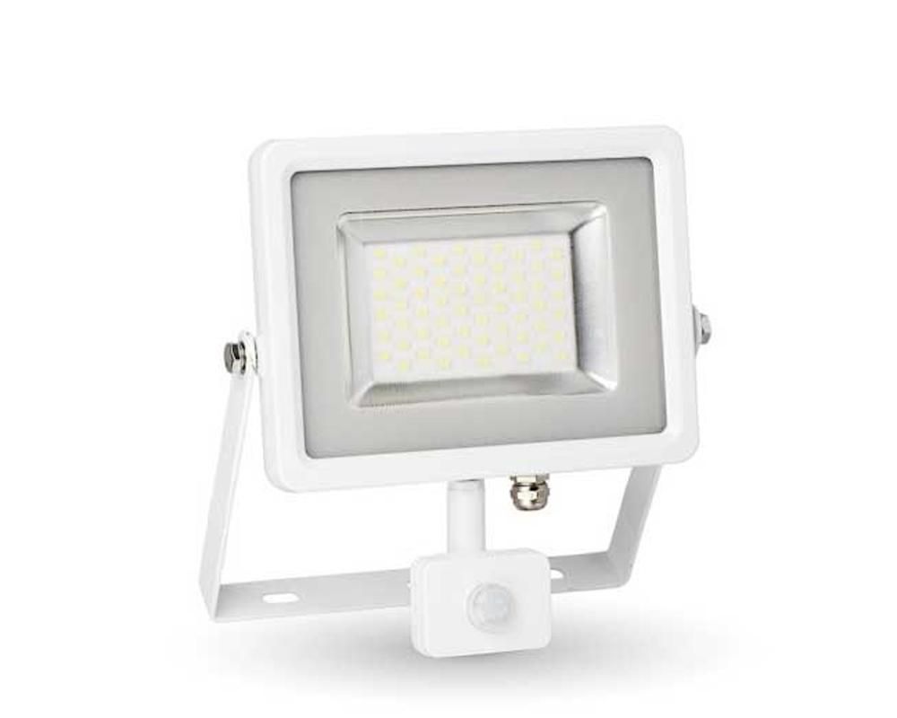 Proiector LED 30W cu senzor de miscare, 4500K, 2400 lumeni