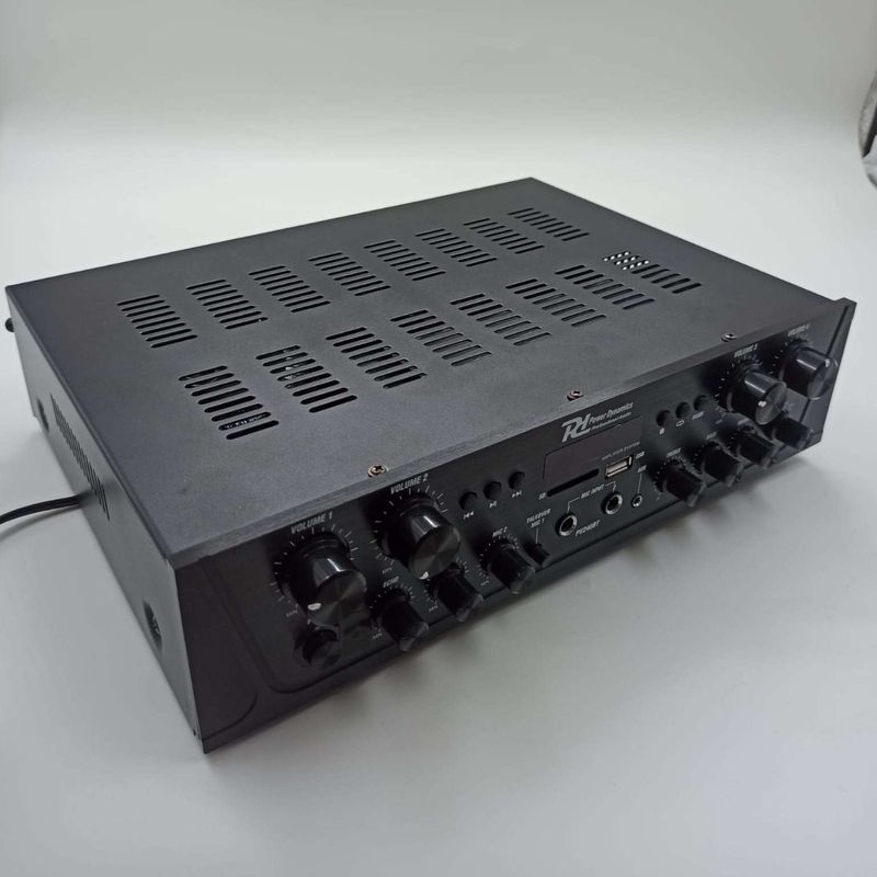 [RESIGILAT] Amplificator Power Dynamics PV240BT, 4 zone, 8x 50W, ecran LCD, Bluetooth, MP3, USB, SD, RCA, radio FM
