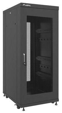 Rack de podea 19 inci 27U 600x800 usa frontala din sticla