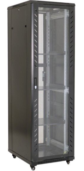 Rack de podea 19 inch ASY-42U-8010S, usa sticla securizata cu cheie, panouri detasabile, 800kg, IP20, seria S, 800x1000 mm, 42U