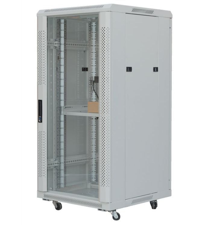 Rack 19", 32U 600x600, 2 ventilatoare, usa din sticla securizata, IP20, TE6632F