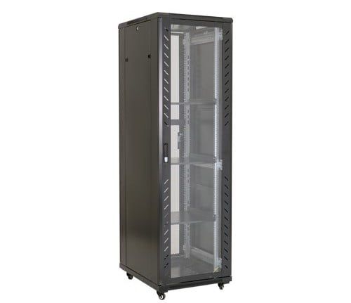 Rack 42U, 19 inch, 600x800, pe podea, capacitate 800kg, 4 ventilatoare, ASYTECH Networking ASY-42U-6080S