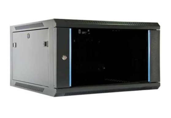 [RESIGILAT] Rack 4U, 19'', Negru 600X600mm, montaj pe perete, SAFER, RACK4U6060-R