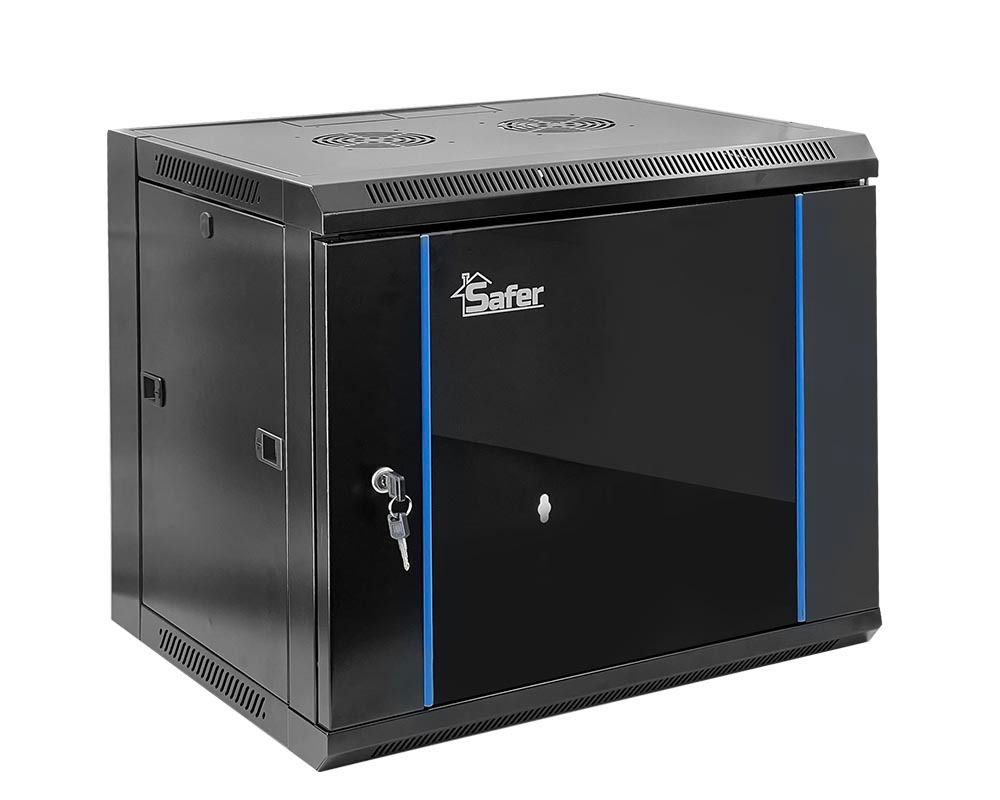 Rack perete 9U 19''Negru 600X450, RACK9U