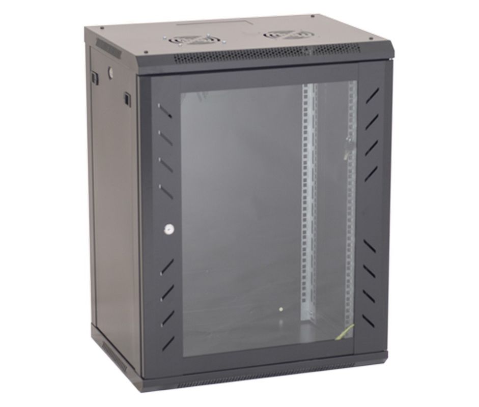 Rack pentru perete, 18U, 19'', Negru, 600X600, ASYTECH Networking, ASY-18U-6060W
